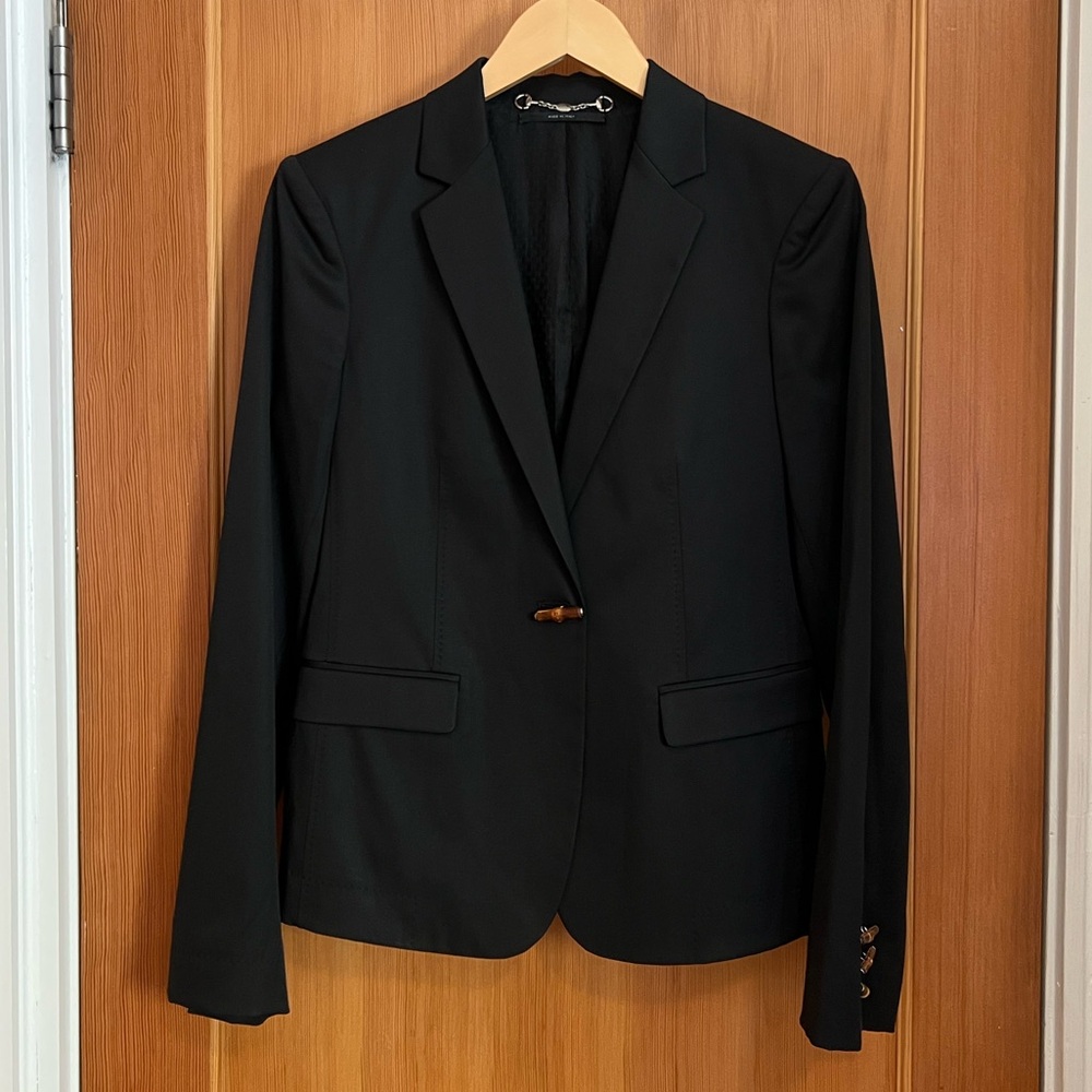 GUCCI 🖤 BAMBOO DETAIL BLAZER